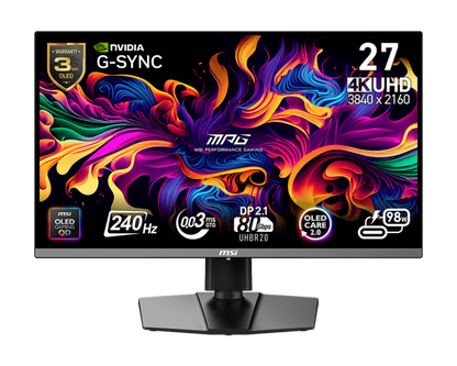 27" MSI MPG 272URX QD-OLED (4K UHD) GAMING MONITOR