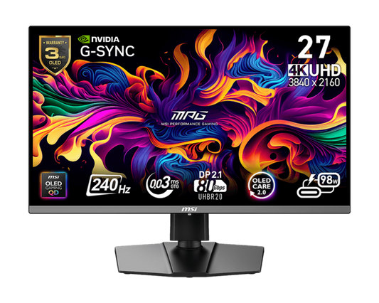 27" MSI MPG 272URX QD-OLED (4K UHD) GAMING MONITOR