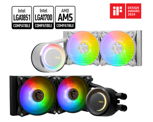 MSI MAG CORELIQUID E240 WHITE Liquid Cooler
