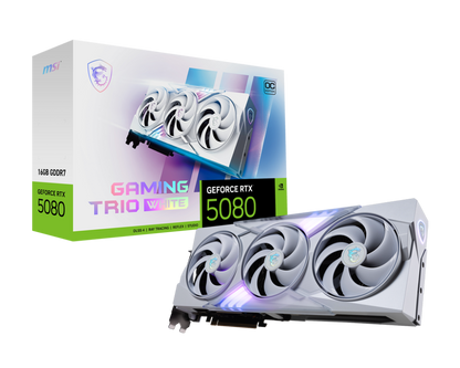 16GB MSI RTX 5080 GAMING TRIO OC WHITE GPU