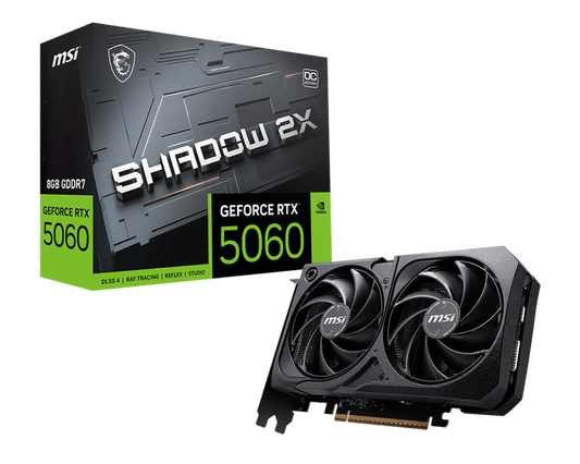 8GB MSI RTX 5060 SHADOW 2X OC GPU