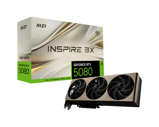 16GB MSI RTX 5080 INSPIRE 3X OC GPU