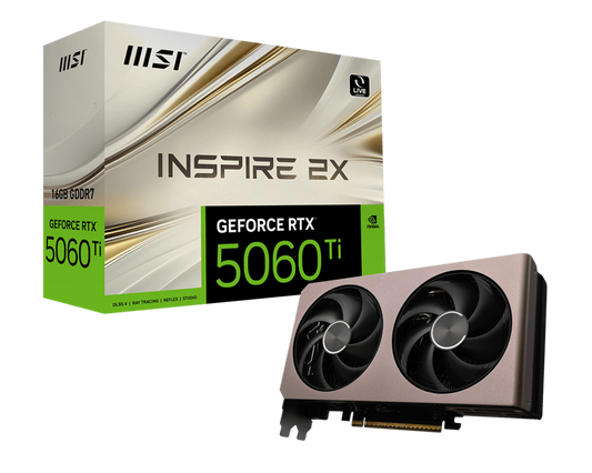 16GB MSI RTX 5060Ti INSPIRE 2X OC GPU