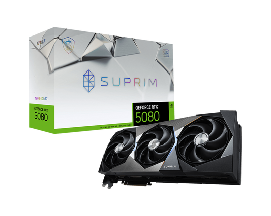 16GB MSI RTX 5080 SUPRIM OC GPU