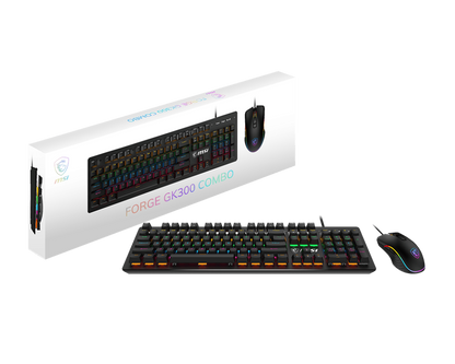 MSI FORGE GK300 GAMING KEYBOARD & MOUSE COMBO PACK