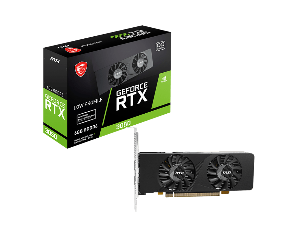 6GB MSI RTX 3050 LP E 6G OC GPU