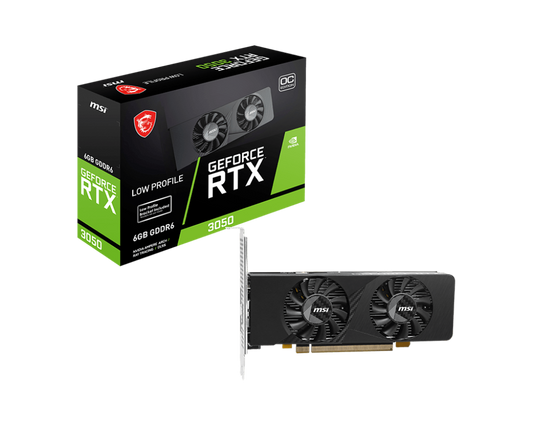 6GB MSI RTX 3050 LP E 6G OC GPU