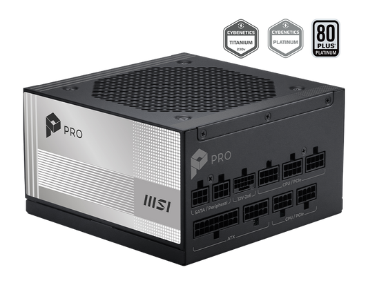 850W MSI PRO A850PL PCIE5 POWER SUPPLY