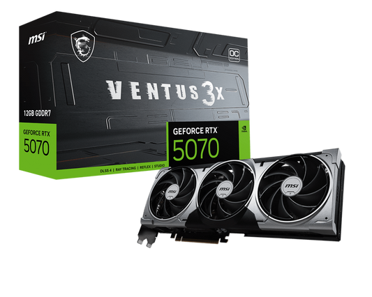 12GB MSI RTX 5070 VENTUS 3X OC GPU
