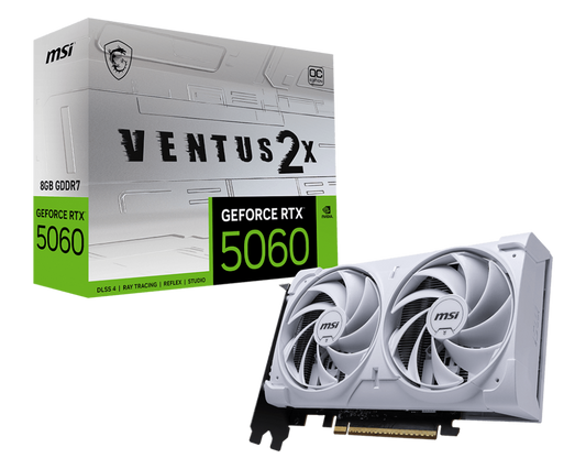 8GB MSI RTX 5060 VENTUS 2X OC WHITE GPU