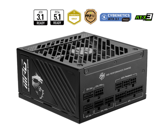 1000W MSI MPG A1000GS PCIE5 POWER SUPPLY