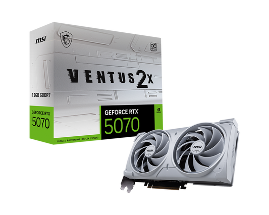 12GB MSI RTX 5070 VENTUS 2X OC WHITE GPU