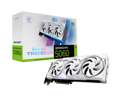 8GB MSI RTX 5060 GAMING TRIO OC WHITE GPU