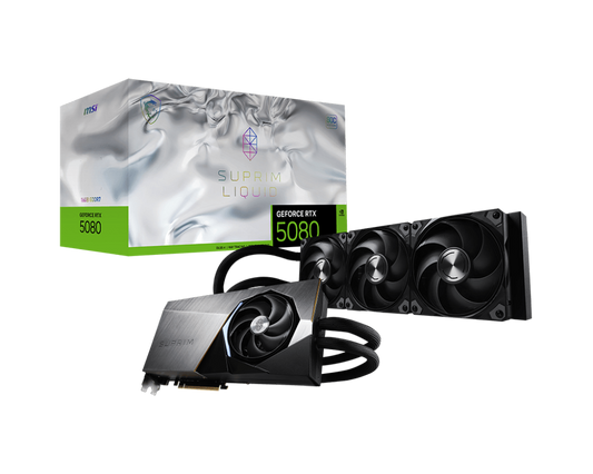 16GB MSI RTX 5080 SUPRIM LIQUID SOC GPU
