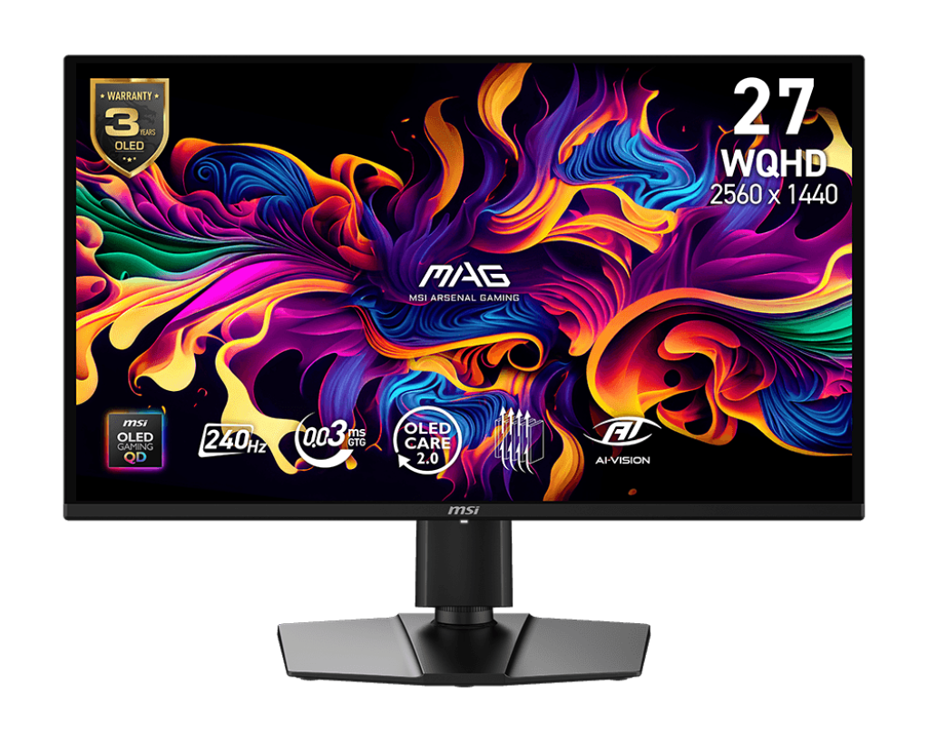 27" MSI MAG 274QP QD-OLED X24 (WQHD) GAMING MONITOR