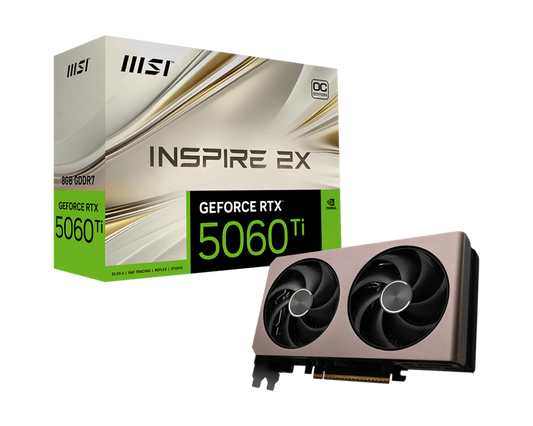 8GB MSI RTX 5060Ti INSPIRE 2X OC GPU