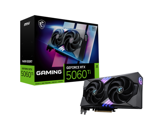 16GB MSI RTX 5060Ti GAMING OC GPU