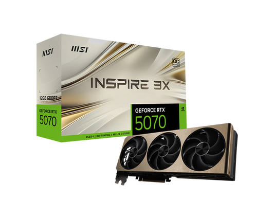 12GB MSI RTX 5070 INSPIRE 3X OC GPU