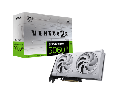 8GB MSI RTX 5060Ti VENTUS 2X OC WHITE PLUS GPU