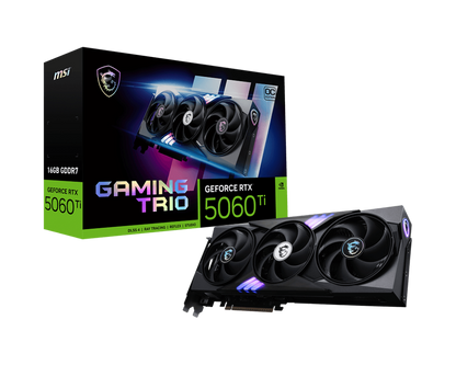 16GB MSI RTX 5060Ti GAMING TRIO OC GPU