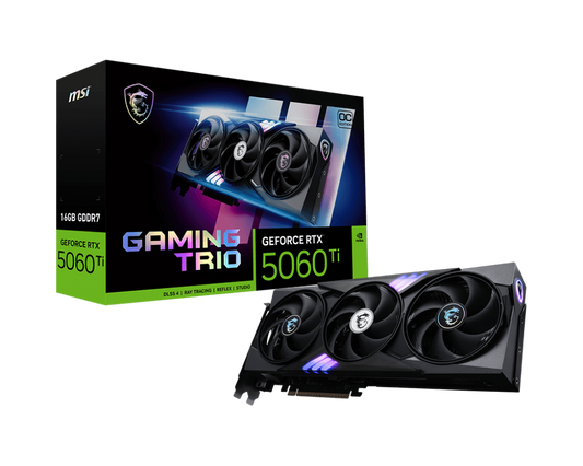 16GB MSI RTX 5060Ti GAMING TRIO OC GPU