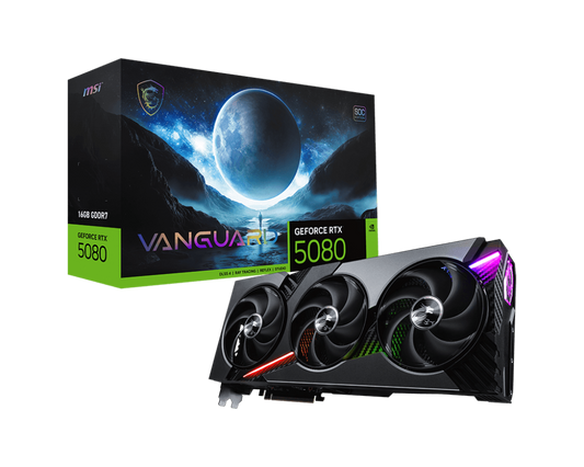 16GB MSI RTX 5080 VANGUARD SOC GPU