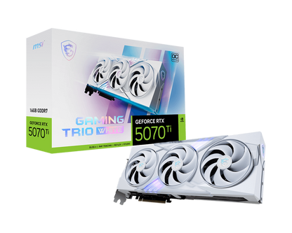 16GB MSI RTX 5070Ti GAMING TRIO OC WHITE GPU