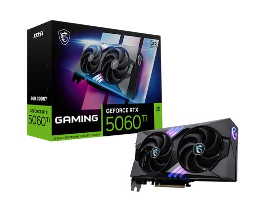 8GB MSI RTX 5060Ti GAMING OC GPU