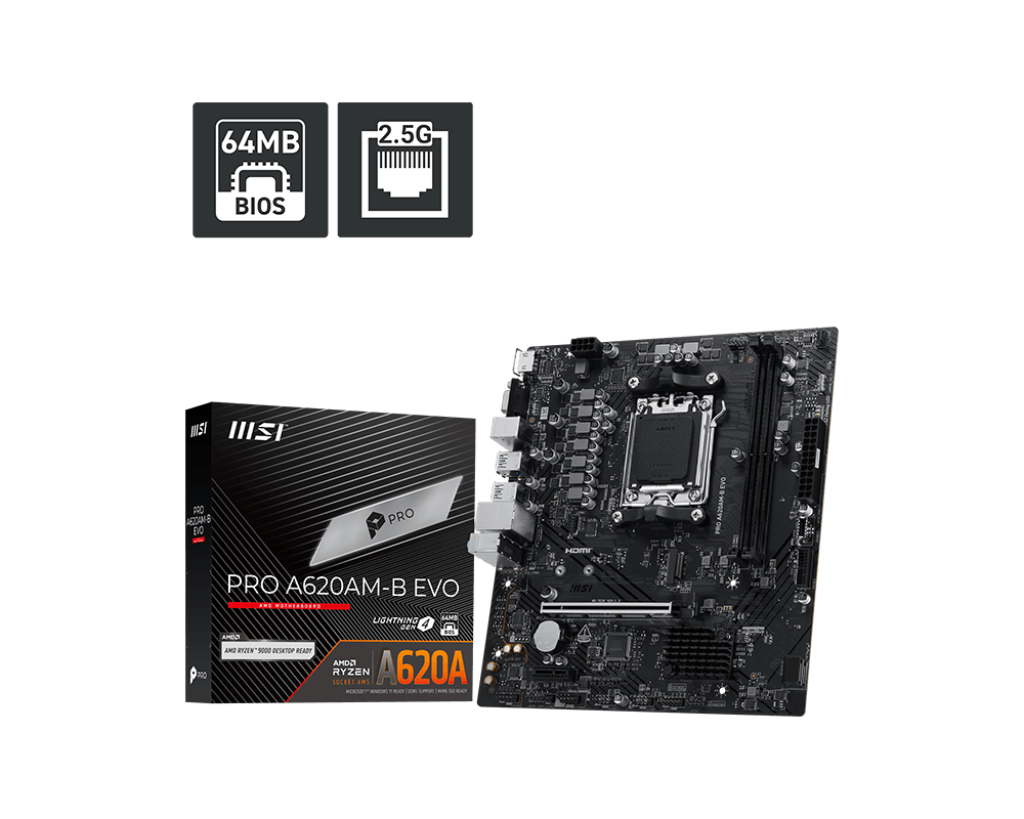 MSI PRO A620M-AB-EVO MOTHERBOARD