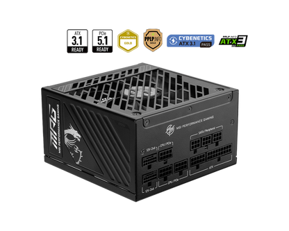 1000W MSI MPG A1000GS II PCIE5 POWER SUPPLY