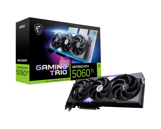 8GB MSI RTX 5060Ti GAMING TRIO OC GPU