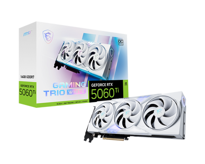16GB MSI RTX 5060Ti GAMING TRIO OC WHITE GPU