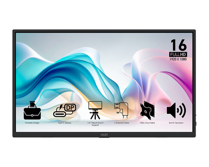 15.6" MSI PRO MP165 E6 PORTABLE MONITOR
