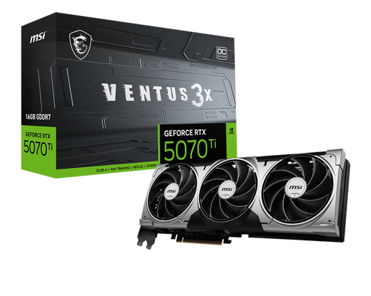 16GB MSI RTX 5070Ti VENTUS 3X OC GPU