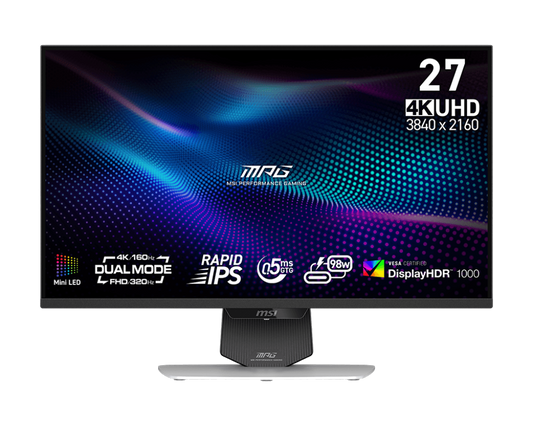 27" MSI MPG 274URDFW E16M (4K DUAL MODE) GAMING MONITOR