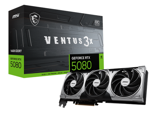 16GB MSI RTX 5080 VENTUS 3X OC GPU
