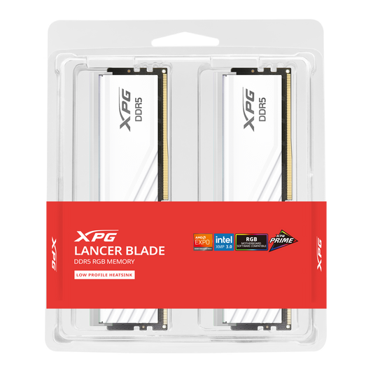 32GB KIT (6000MHz) ADATA XPG LANCER BLADE GAMING MEMORY WHITE/RGB