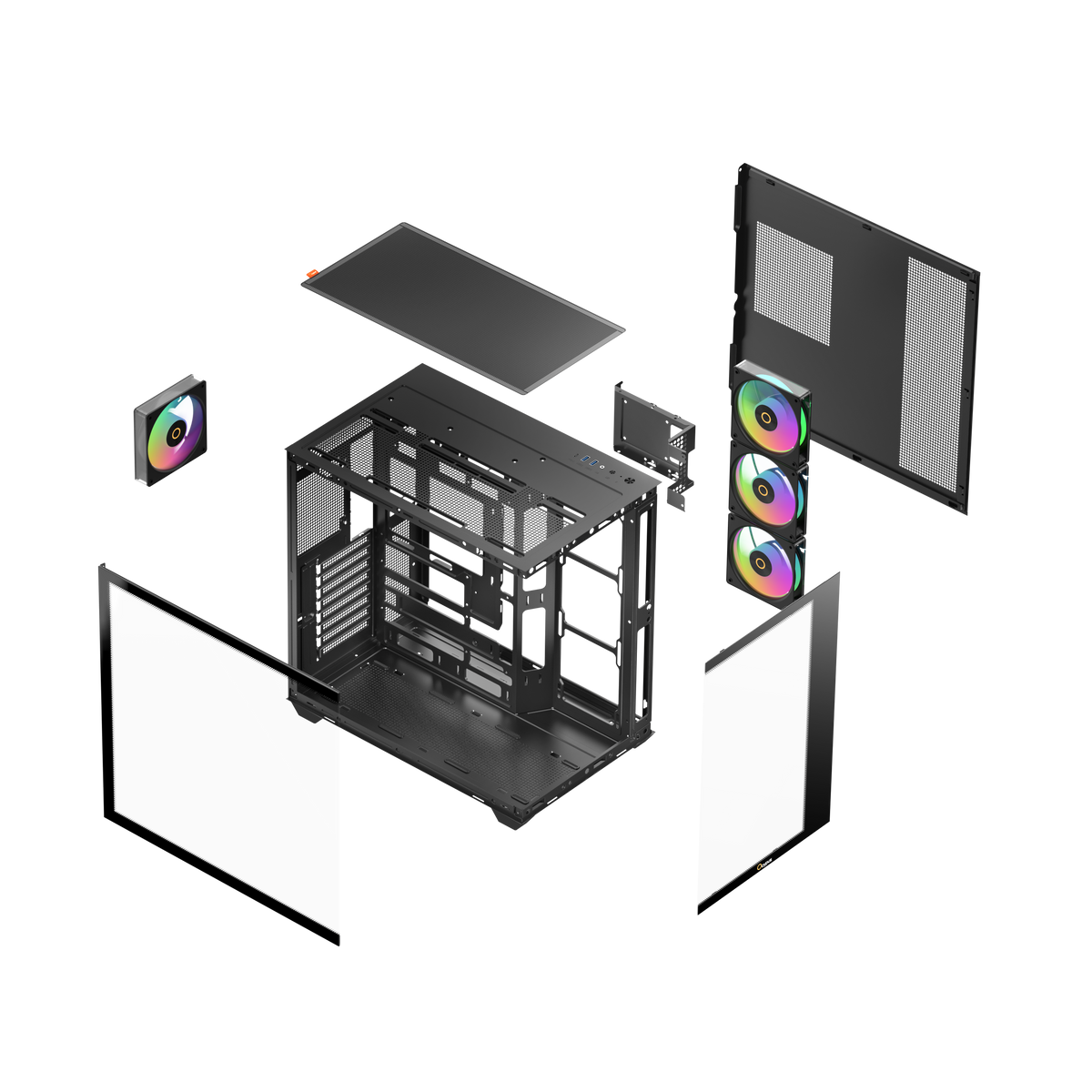 OCYPUS GAMMA C74 BLACK GAMING CASE