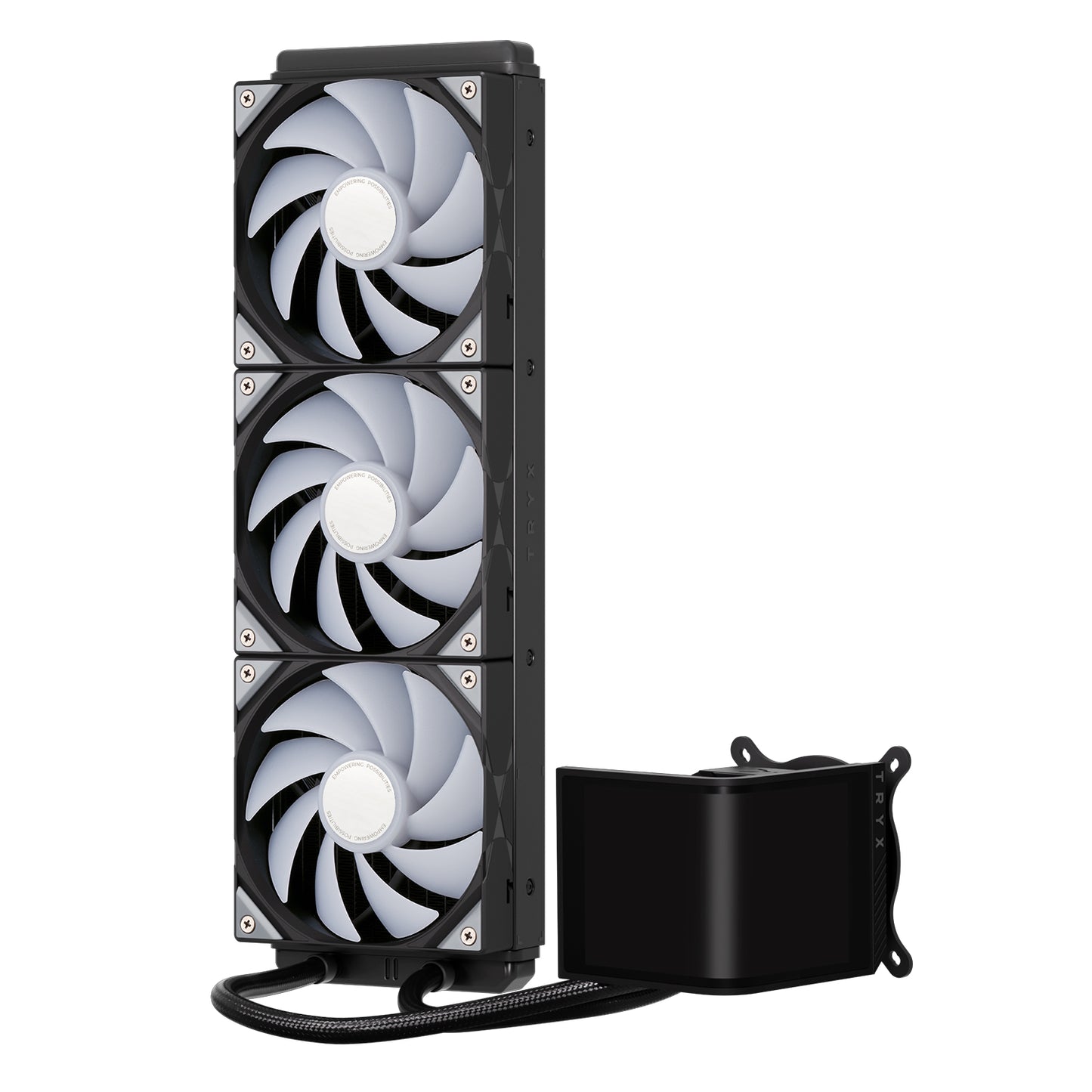 TRYX PANORAMA SE 360 ARGB BLACK L-SHAPED AMOLED SCREEN LIQUID COOLER