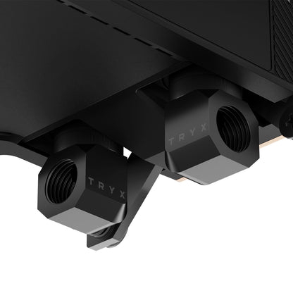 TRYX PANORAMA WB BLACK L-SHAPED AMOLED SCREEN LIQUID COOLER WATER BLOCK