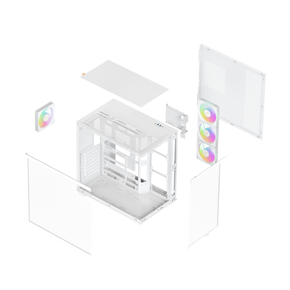 OCYPUS GAMMA C74 WHITE GAMING CASE