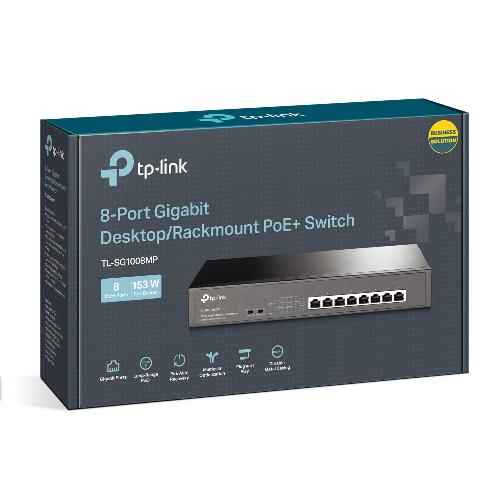 TPLINK 8 PORT GIGABIT POE SWITCH