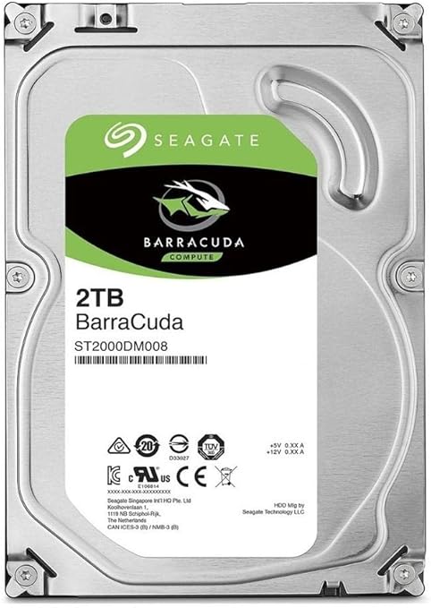 2TB SEAGATE BARRACUDA 3.5" HDD
