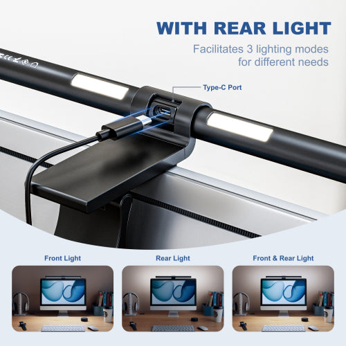 LUMIVIDA Monitor Light Bar with Rear Light and Wireless Remote Control