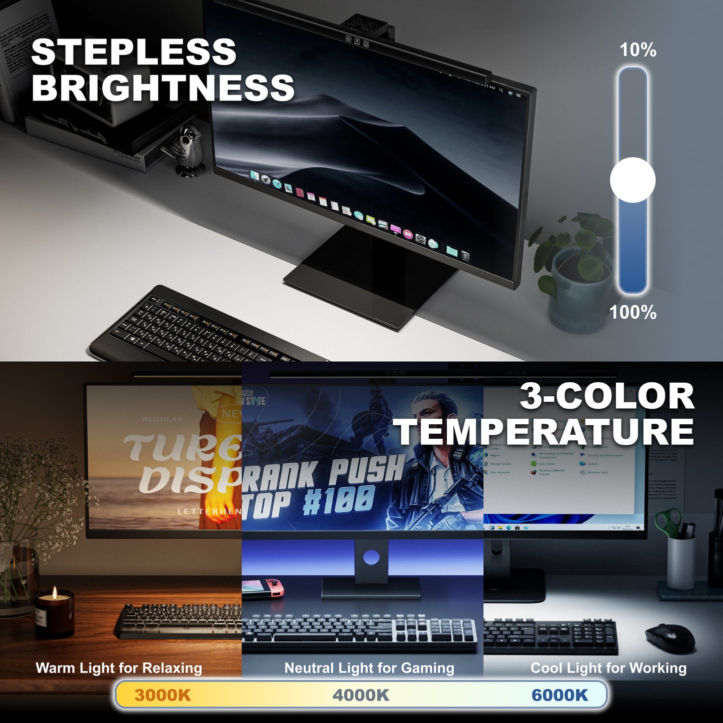 LUMIVIDA Monitor Light Bar with Touch Control
