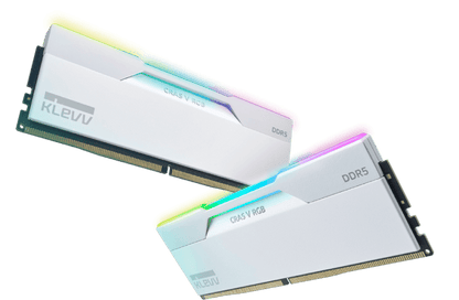 32GB KIT (6000MHz) KLEVV CRAS V GAMING MEMORY WHITE/RGB