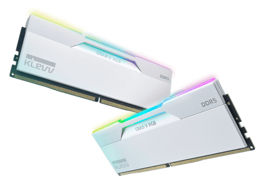 32GB KIT (6000MHz) KLEVV CRAS V GAMING MEMORY WHITE/RGB