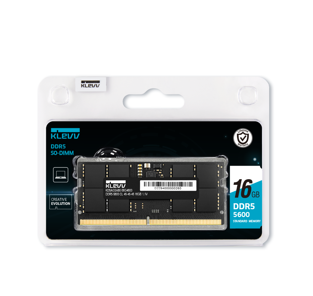 16GB (5600MHz) KLEVV SODIMM MEMORY