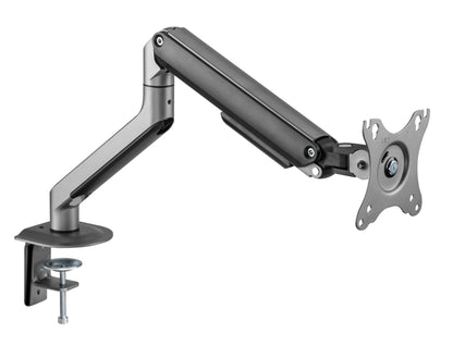 INFINITY Grey Single Monitor Economical Spring-Assisted Monitor Arm support 17”-32”, up to 9kg  - INF751-C012
