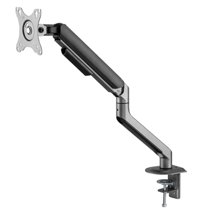 INFINITY Grey Single Monitor Economical Spring-Assisted Monitor Arm support 17”-32”, up to 9kg  - INF751-C012
